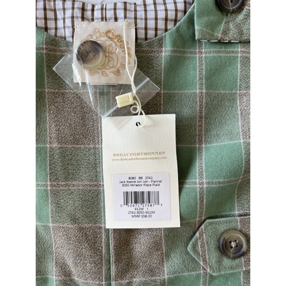 TBBC The Beaufort Bonnet Company Jack Keene Jon Jon Mirador Place Plaid 6 12 M - Picture 6 of 8